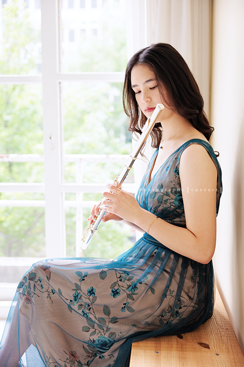 庭的長笛音樂寫真